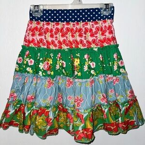 MATILDA JANE Good Hart Main Street Tiered Twirl Ruffle Skirt Floral BOHO GIRLS 4